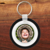 両面写真テンプレートメタルキーチェーン キーホルダー (正面)