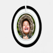 両面写真テンプレート円 メタルオーナメント (正面左)