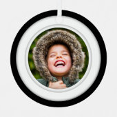 両面写真テンプレート円 メタルオーナメント (正面)