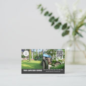 両面写真付きローンケア名刺 名刺 (スタンド正面)