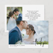両面写真付き結婚式御礼カード サンキューカード (正面/裏面)