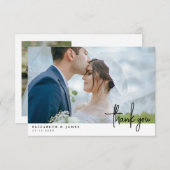 両面写真結婚のサンキューカード サンキューカード (正面/裏面)