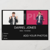 両面写真補正Zedカードアクター チラシ (裏面)