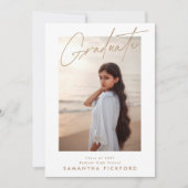 両面写真2025高校卒業 案内状 (正面)