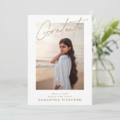 両面写真2025高校卒業 案内状 (スタンド正面)