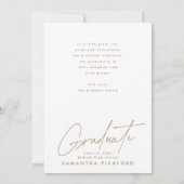 両面写真2025高校卒業 案内状 (裏面)