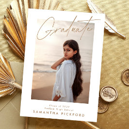 両面写真2025高校卒業 案内状