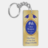 両面写真、クラスパーソナライズされた懇親会ギフト、 キーホルダー (正面左)