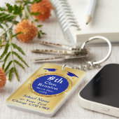 両面写真、クラスパーソナライズされた懇親会ギフト、 キーホルダー (正面右)