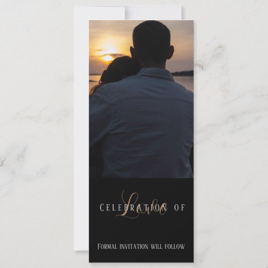 両面写真 Save The Date カード (裏面)