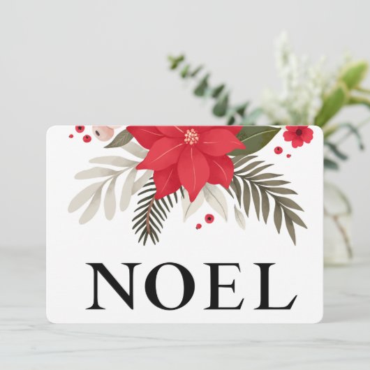 両面写真NOELクリスマスホリデーカード シーズンカード (スタンド正面)