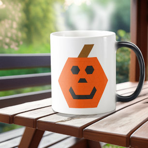両面台形タイルHappy Jack-o-Lantern モーフィングマグカップ