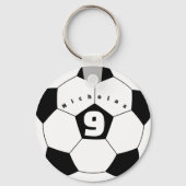 両面名入れ サッカー選手名 キーホルダー (正面)
