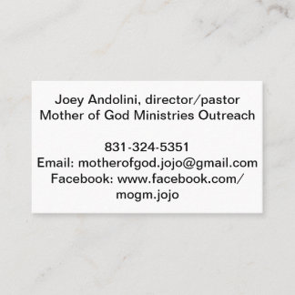 両面名刺2枚 名刺