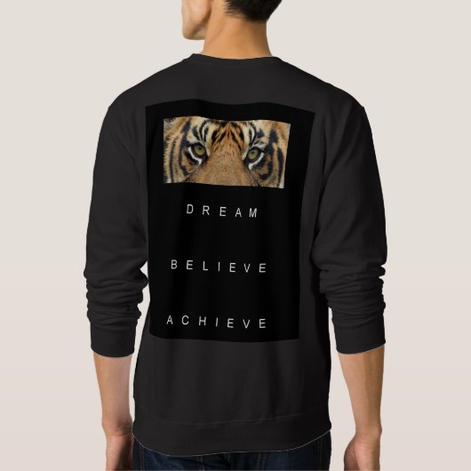 両面夢が成功信じを収める スウェットシャツ (裏面)