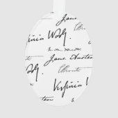 両面女性の作家 オーナメント (裏面)