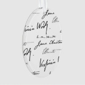 両面女性の作家 オーナメント (正面)