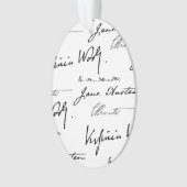 両面女性の作家 オーナメント (正面)