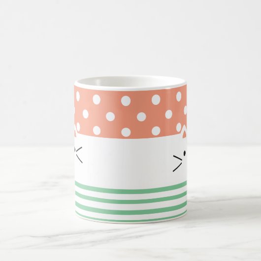 両面子猫 コーヒーマグカップ (中央)