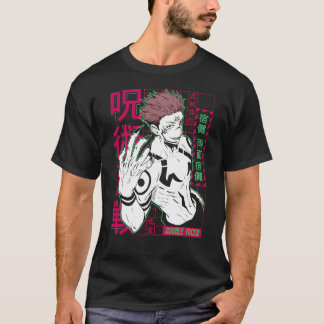 両面宿儺 ダブルフェイス アニメアート Tシャツ