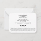 両面小型ビジネス包装インサート ノートカード (裏面)