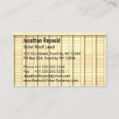 両面屋上エネル太陽のギー黒屋根 名刺 (裏面)