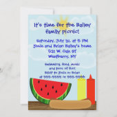 両面屋外のCookoutの招待状- 招待状 (正面)