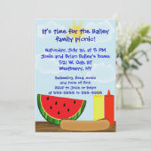 両面屋外のCookoutの招待状- 招待状 (スタンド正面)