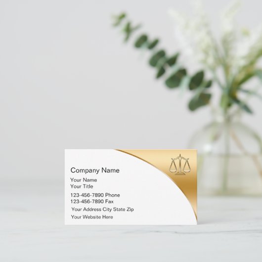 両面弁護士名刺 名刺 (スタンド正面)
