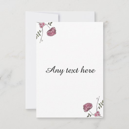 両面感謝カード 花嫁の友人へ サンキューカード (裏面)