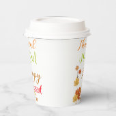 両面感謝喜び幸せ賛美の休日 紙コップ (左)