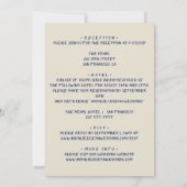 両面手書きレトロケーキモダンー結婚ズ 招待状 (裏面)