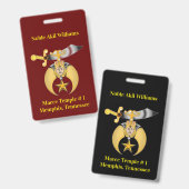 両面押し出し バッジ (Front & Back)