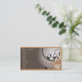 両面抽象的な専門の名刺 名刺 (スタンド正面)