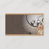 両面抽象的な専門の名刺 名刺 (裏面)