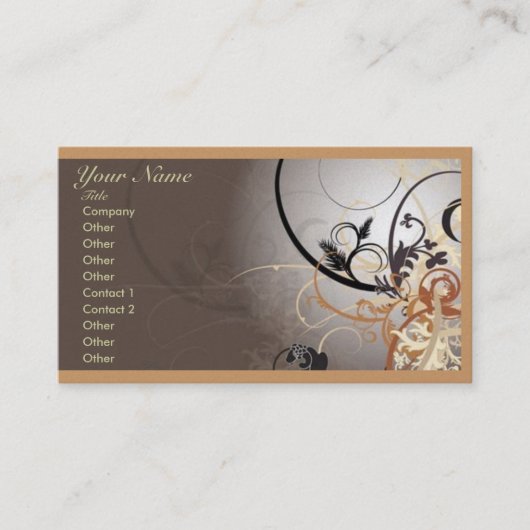 両面抽象的な専門の名刺 名刺 (正面)