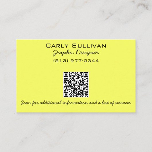 両面抽象芸術レインボー(QRコード付き) 名刺 (裏面)