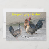 両面招待状、ルースター 招待状 (裏面)