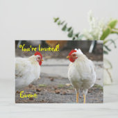 両面招待状、雄鶏 招待状 (スタンド正面)