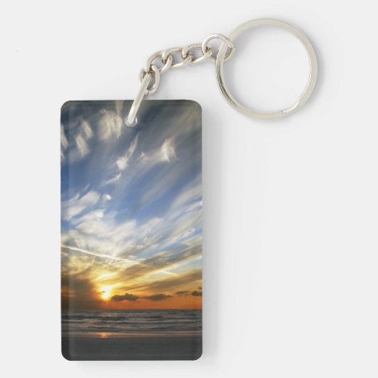 両面日没Keychain キーホルダー (裏面)