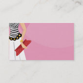 両面最新のファッションのブティックの名刺 名刺 (裏面)