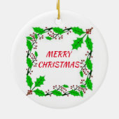 「両面格言とツタとホリーが向こう側だ! セラミックオーナメント (裏面)