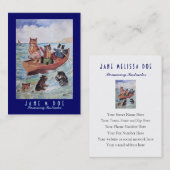 両面水泳のインストラクター/カヌーのレンタル- 名刺 (正面/裏面)