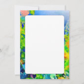 両面水空白の鮮やか色 招待状 (裏面)