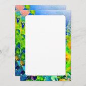 両面水空白の鮮やか色 招待状 (正面/裏面)