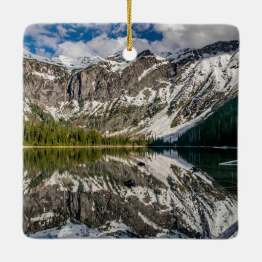 両面氷河の国立公園 セラミックオーナメント (裏面)