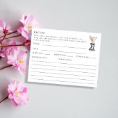 両面汚れマルティーニをテーマにしたレシピカード エンクロージャーカード