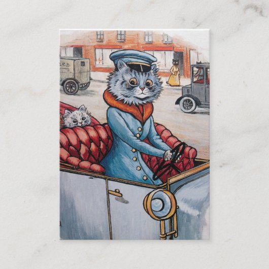 両面猫の運転者- 名刺 (正面)