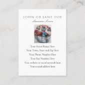 両面猫の運転者- 名刺 (裏面)