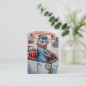 両面猫の運転者- 名刺 (スタンド正面)